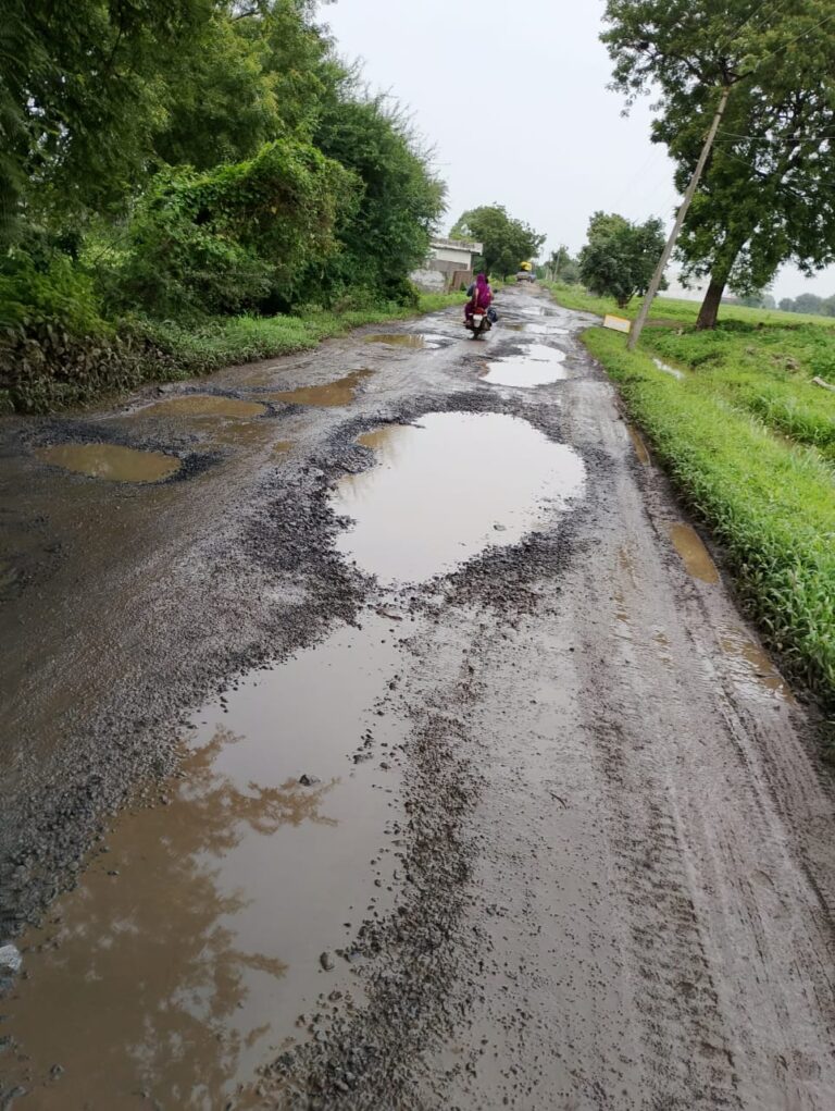 दतोदा-कनाड़ सड़क मार्ग बदहाल,विभाग कुंभकर्णी नींद में