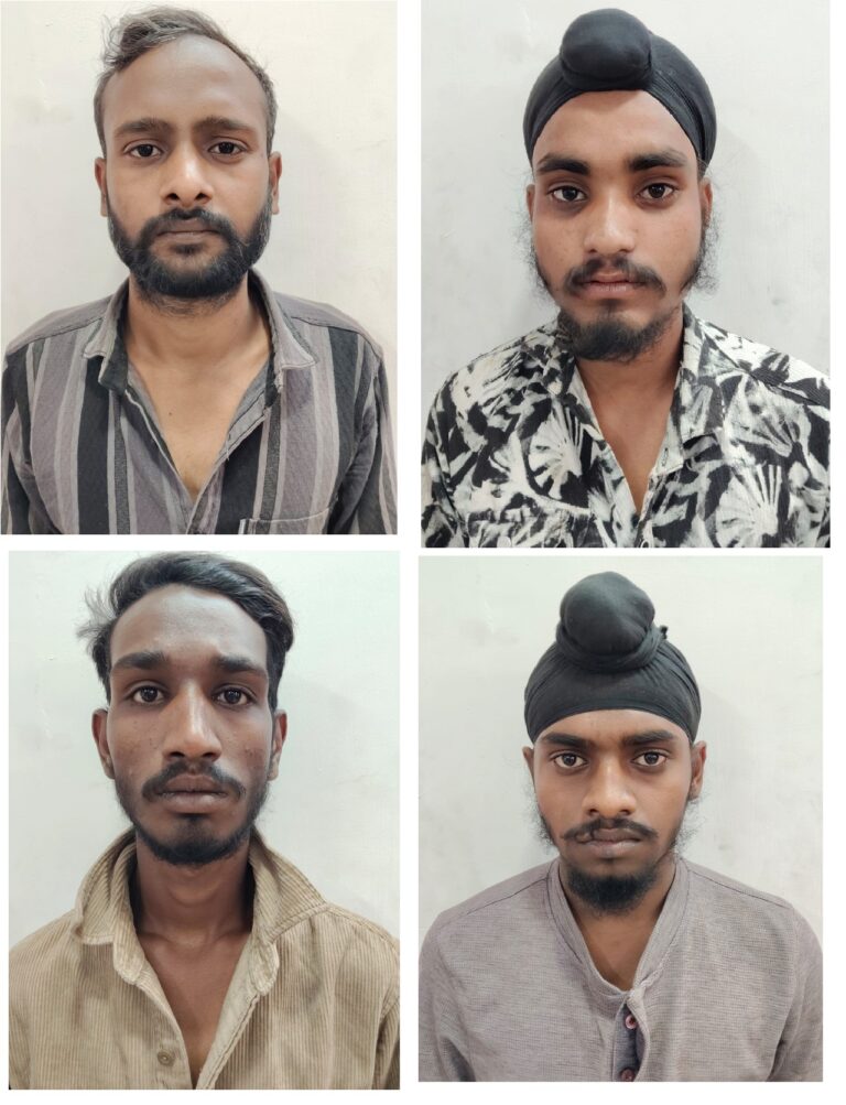 मानपुर पुलिस की बड़ी कार्रवाई: 10 देसी पिस्टल के साथ 4 आरोपी गिरफ्तार